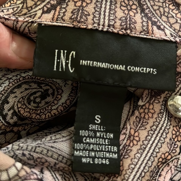 INC International Concepts L/S Shirt Small Button Up Sparkly Buttons - Picture 7 of 15